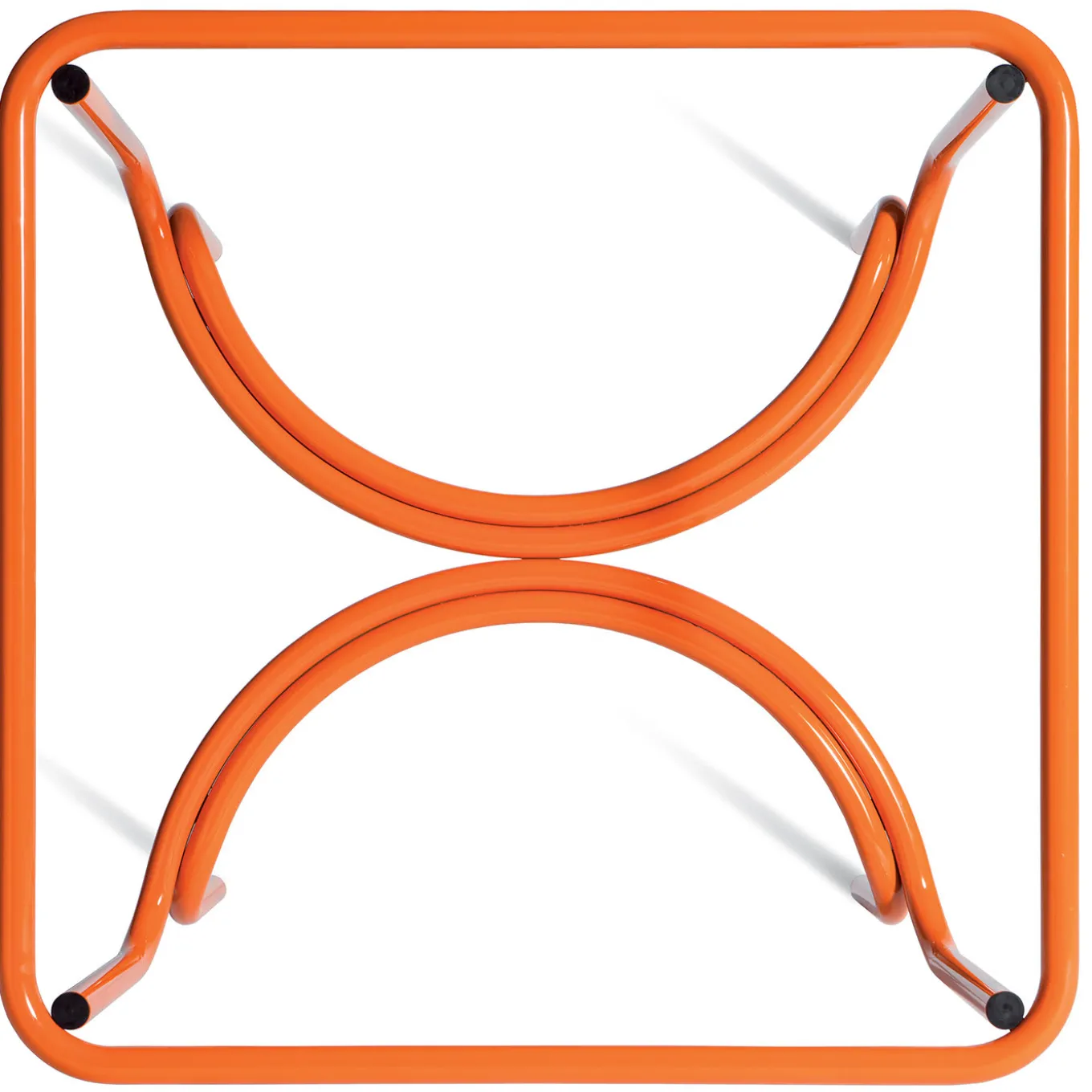 Locus Solus Orange Bistro Table by Gae Aulenti