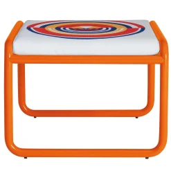 Locus Solus Orange Pouf by Gae Aulenti