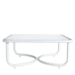 Locus Solus White Low Table by Gae Aulenti
