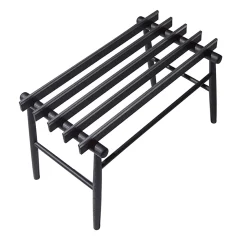 Lodi Black Luggage Rack by Giulio Iacchetti