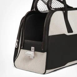 Lola Black & Walnut Pet Carrier Bag