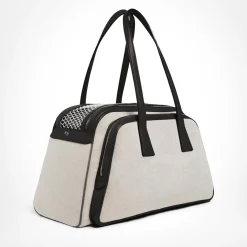 Lola Black & Walnut Pet Carrier Bag