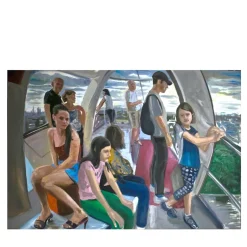 London Eye Oil on Cotton Painting