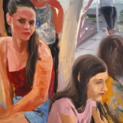 London Eye Oil on Cotton Painting