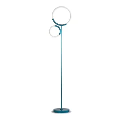 Loop Blue Matte Metal Floor Lamp