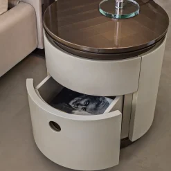 Loop Night Table with Metal Top