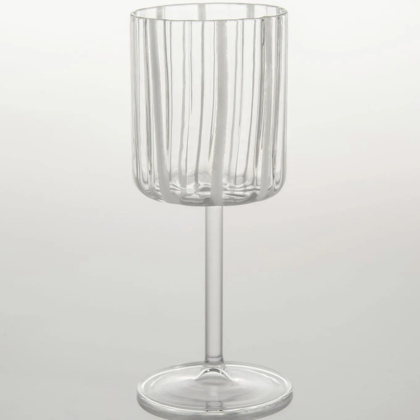 Loos White Stripe Goblet