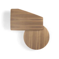 Lovers Brown Walnut Canaletto Nesting Table