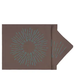 LUCE Set of Noce & Turquoise Placemat and Napkin