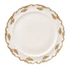 Lucia White & Gold Serving Plate