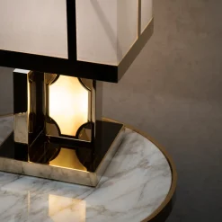 Lucille gold metal frame Table Lamp