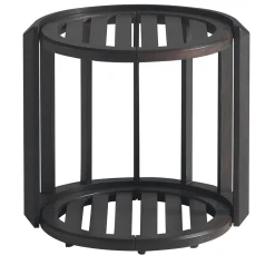 Lucio Low Round Iroko Outdoor Coffee Table