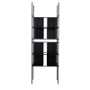 Ludo Modular Black Bookcase by Filippo Montaina