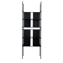 Ludo Modular Black Bookcase by Filippo Montaina