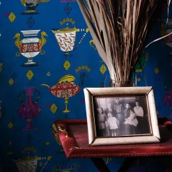 Ludovica Blu Elettrico Wallpaper