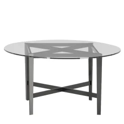 Luigi Filippo Crystal Round Table by M. Laudani & M. Romanelli