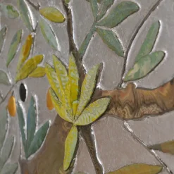 L'Ulivo Silver Leaf Textured Panel