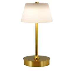 Lumetto Satin Brass Table Lamp by Stefano Tabarin