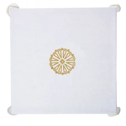 Luminaria Festa Polychrome Square Linen Tablecloth #1
