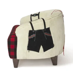 Luna Canadese White Back Leather Armchair