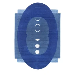 Luna Dreamscape Twilight Blue Hand Knotted Rug