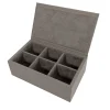 Luna Gray Leather Tea Box