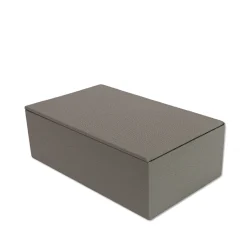 Luna Gray Leather Tea Box