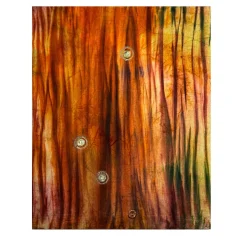 Lunare Brown Velvet Hand-Painted Tapestry