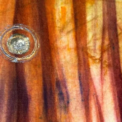 Lunare Brown Velvet Hand-Painted Tapestry