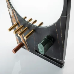 Lunatico Sahara Noir Jewelry Stand With Mirror by Cecilia Alemagna