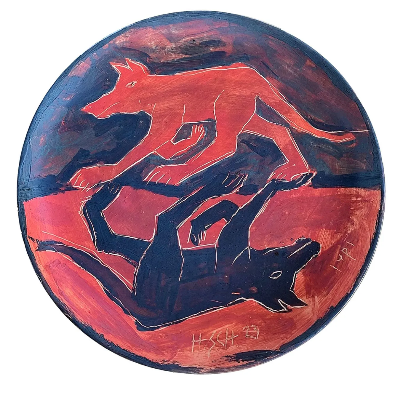 Lupi decorative plate