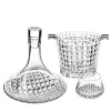 Luxé Set of 2 Brandy Glasses, Brandy Cruise Decanter and Ice Bucket