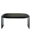 Luxury Black Round Wood Poe Desk