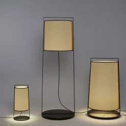 Macao Tall Beige Floor Lamp by Corrado Dotti