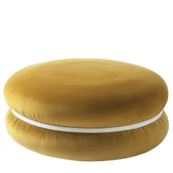 Macaron Mustard Pouf