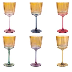 Madagascar Set of 6 Wine Glasses