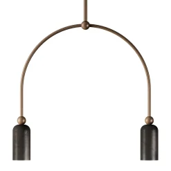 Madame 2-Lights Black Pendant Lamp