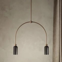 Madame 2-Lights Black Pendant Lamp