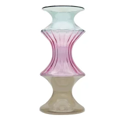 Madame Medium Pink/Light-Blue/Taupe Vase