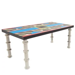 Madras Table by Nathalie Du Pasquier - Memphis Milano