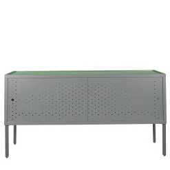 Maia Gray Metal Sideboard