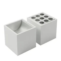 Maiorca White Pencil Holder by Bruno Munari