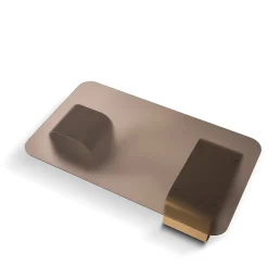 Maiz Large Glass and Steel Coffee Table