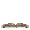 Majlis Green Textile Sofa Composition 216L + 216R