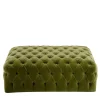 Malvina Collection - Green Rectangular Capitonnè Pouf