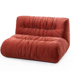 Mambo Orange Fabric Armchair by Lorenza Bozzoli