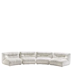 Mambo White Modular Sofa by Lorenza Bozzoli
