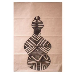 Mamita 2 Pen Drawing on Paper