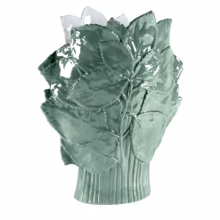 MAPLE LEAVES VASE - GREEN