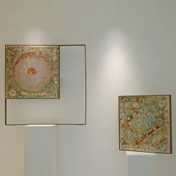 MAPS Quarter by Day on Beige Silk Velvet